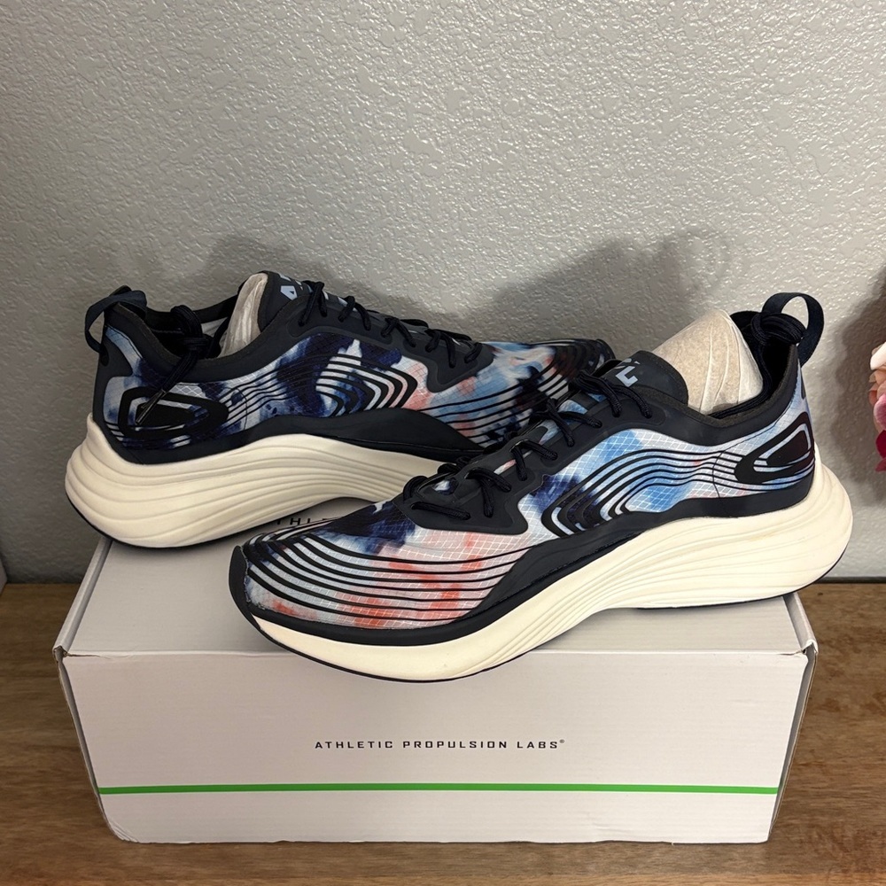 APL Men's Streamline Midnight and Ice Blue tie dye Sneakers